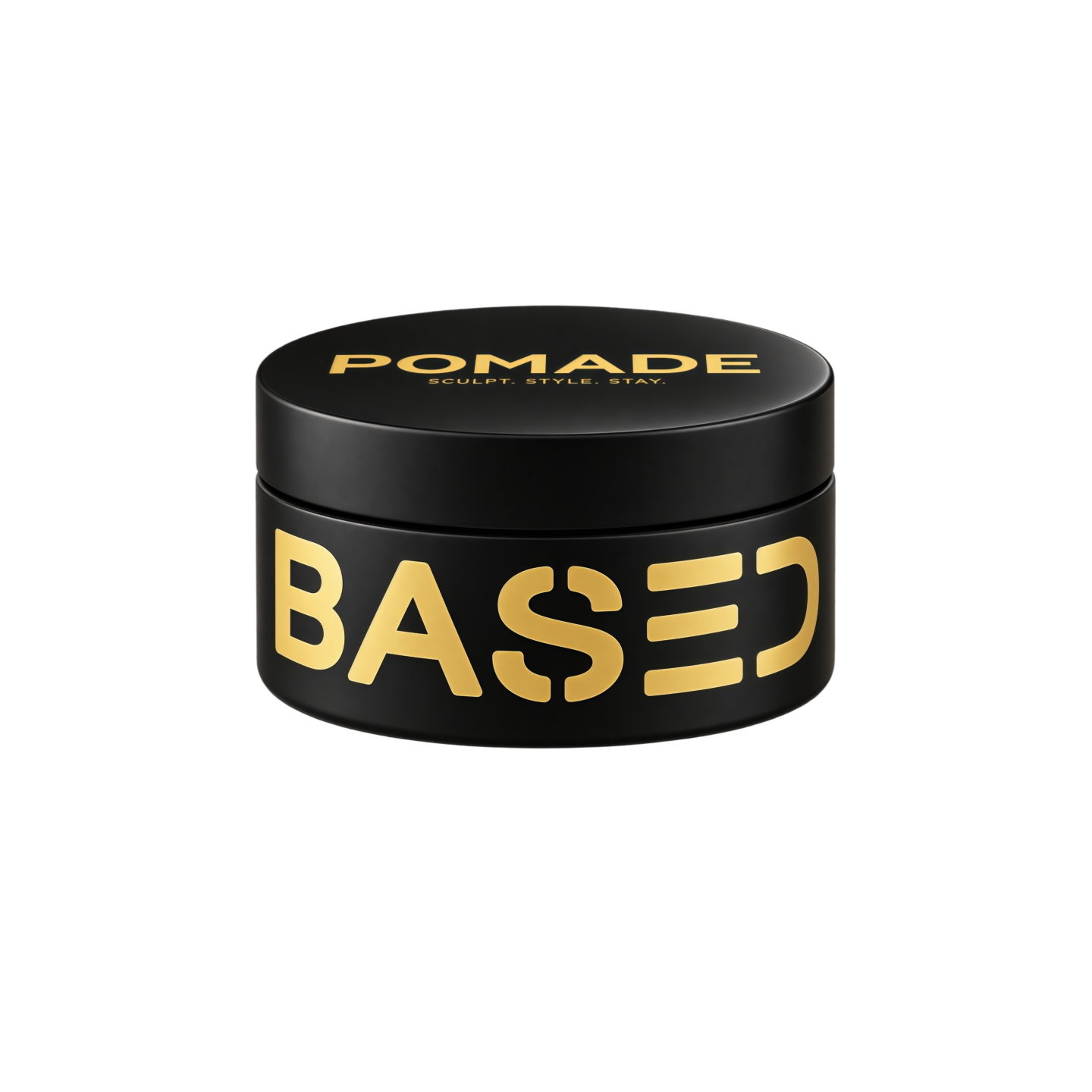 BASED Pomade for Men, Quality Hair Care with Medium Hold, Natural Shine & Fragrance, Easy to Apply & Great for All Hair Types, Hydrating and Nourishing Pomade (3 Oz Pack of 1)