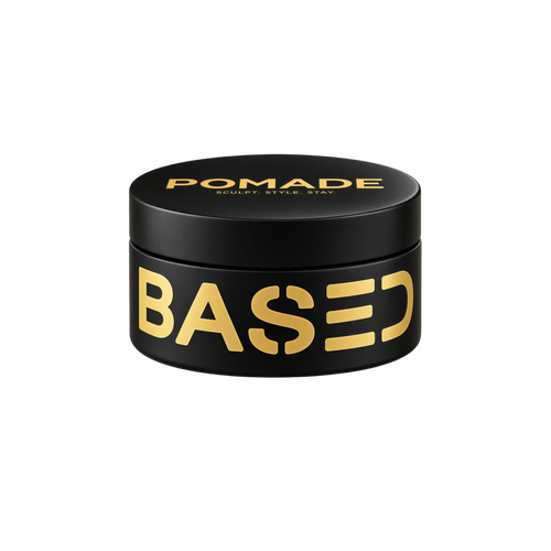 BASED Pomade for Men, Quality Hair Care with Medium Hold, Natural Shine & Fragrance, Easy to Apply & Great for All Hair Types, Hydrating and Nourishing Pomade (3 Oz Pack of 1)